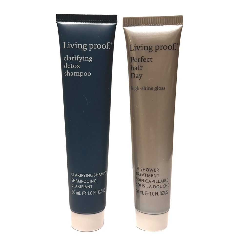 Living Proof Clarifying Detox Shampoo and Perfect Hair Day High Shine Gloss
